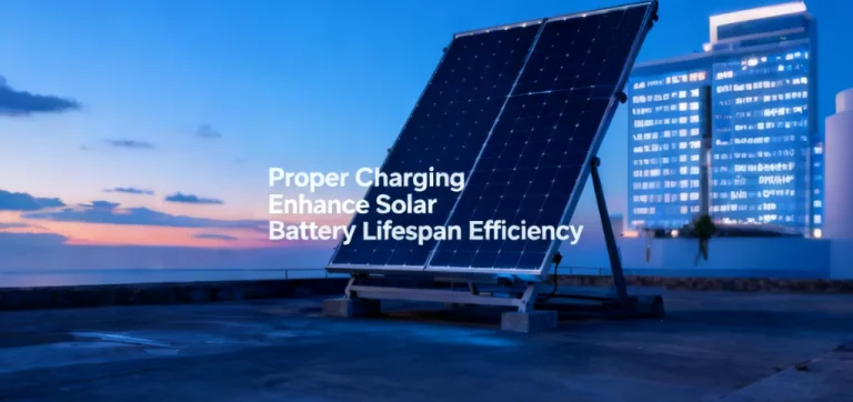 كيف يعزز الشحن الصحيح كفاءة عمر البطارية الشمسية