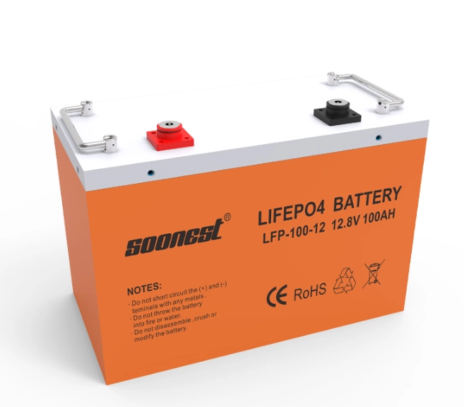 SOONEST Deep Cycle Solar LiFePO4 Battery 12.8V 25.6V 100Ah–200Ah