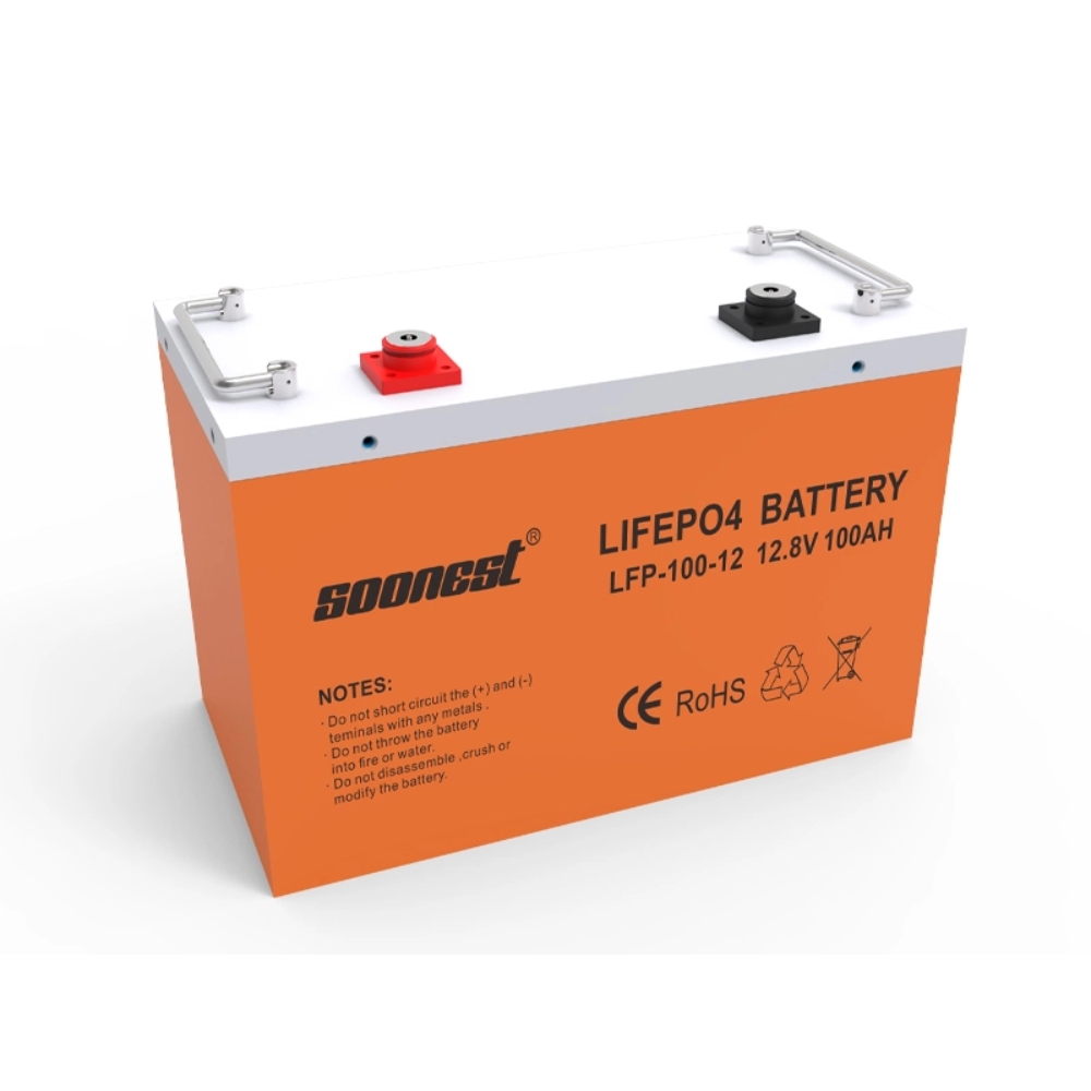 SOONEST Deep Cycle Solar LiFePO4 Battery 12.8V 25.6V 100ah 150ah 200ah Lithium Ion Battery Rechargeable 12V 24V Cheap Price LIthium Battery With Best Quality