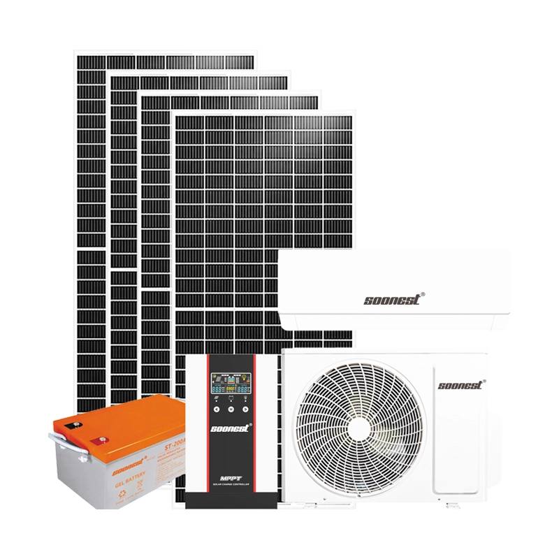 DC Solar Air Conditioner System with Solar Panels for Off-Grid