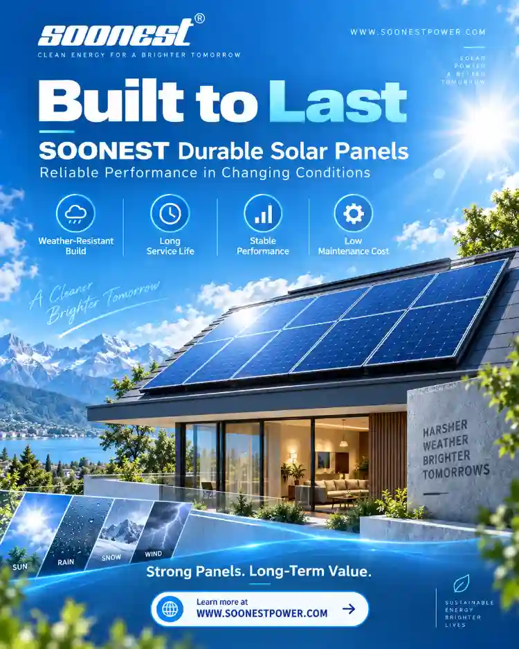 SOONEST 550W–720W Photovoltaic Solar Panel